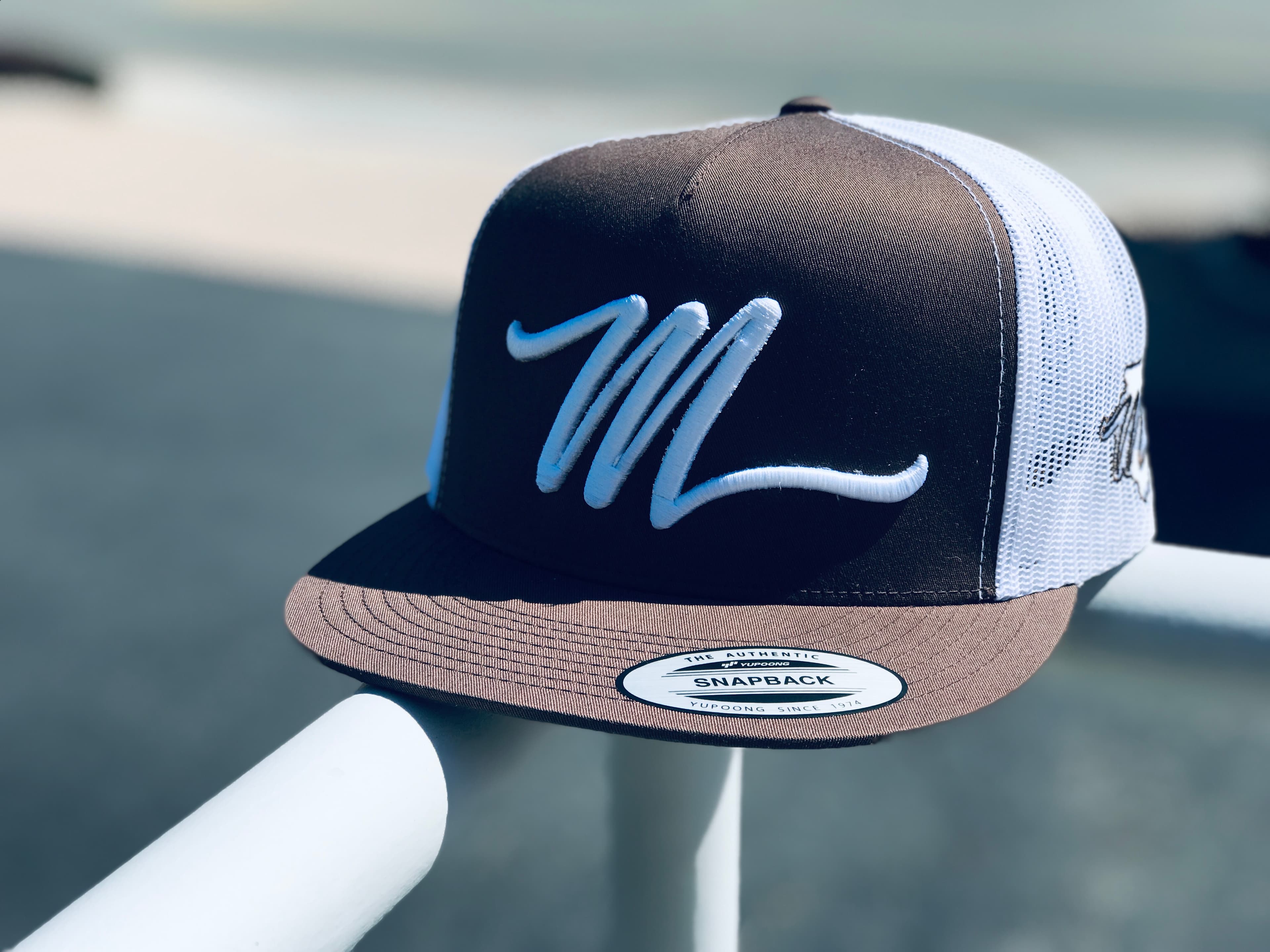 3D puff embroidered hat detail